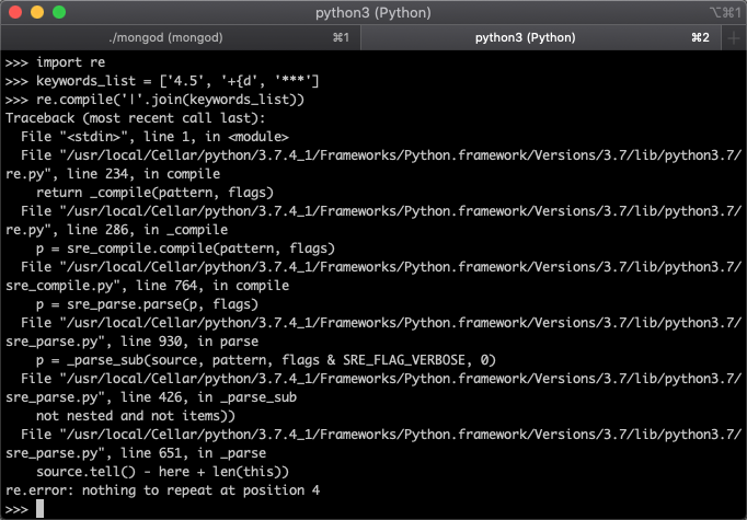 在 Python 正则表达式模块中逃跑（escape的配图